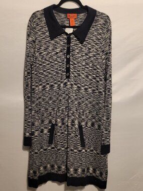 Missoni Black and White Dress with Long Sleeves jm284
